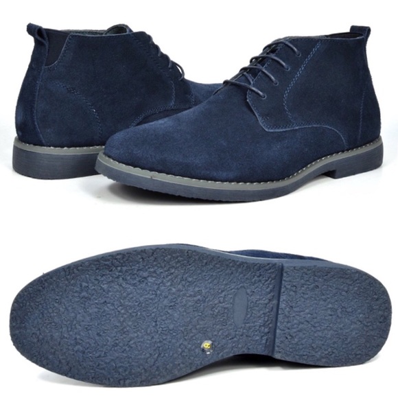 NEW Mens Bruno Suede Leather Classic Chukka Boots - Picture 2 of 2